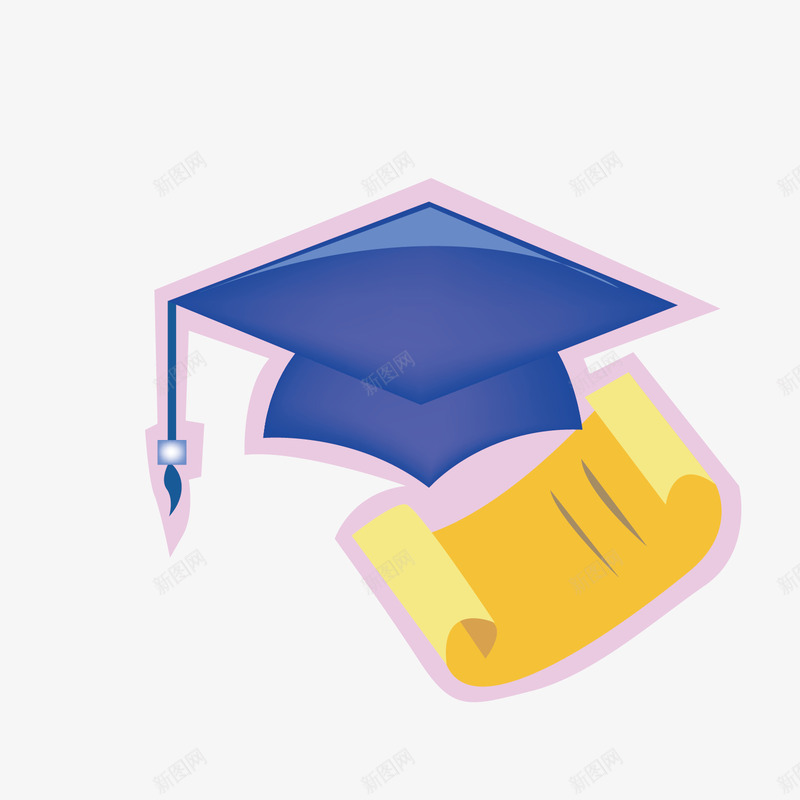 博士学位帽png免抠素材_88icon https://88icon.com 博士 图案 学位 学位帽 毕业