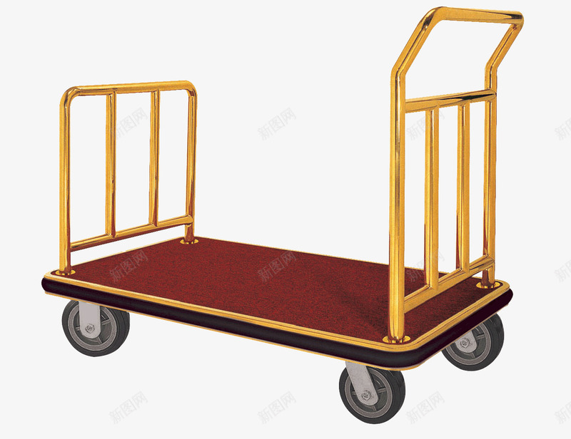 箱包车行李车酒店用品png免抠素材_88icon https://88icon.com 小推车 想报车 行李车 车子 酒店用品 黄色车子