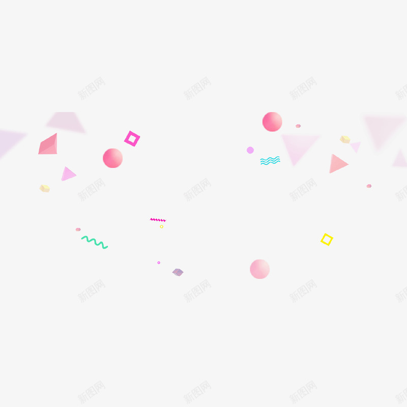 彩色几何图像psd免抠素材_88icon https://88icon.com 光泽 几何 图像 彩带 彩色 渐变 漂浮 质感
