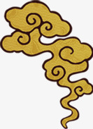 黄色中国春节祥云装饰png免抠素材_88icon https://88icon.com 中国 春节 祥云 装饰 黄色