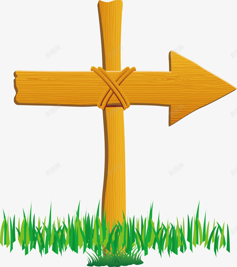 指示牌元素png免抠素材_88icon https://88icon.com png 卡通 小草 指示牌矢量 矢量元素