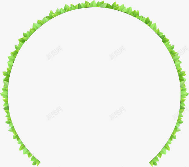 环形绿色绿叶花圈png免抠素材_88icon https://88icon.com 环形 绿叶 绿色 花圈