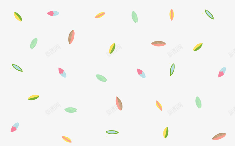 彩色漂浮手绘叶子png免抠素材_88icon https://88icon.com 叶子 彩色 手绘 漂浮 背景素材