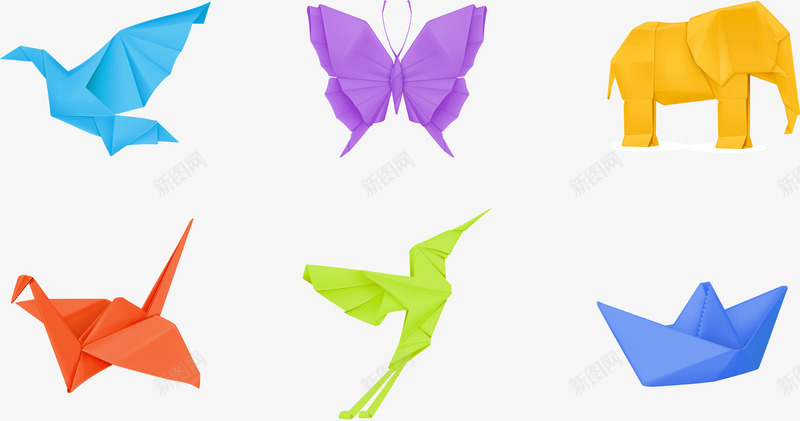 彩色漂浮手工艺折纸小动物png免抠素材_88icon https://88icon.com 小动物 彩纸 彩色 手工艺 折纸 漂浮 漂浮彩纸 纸鹤 蜂鸟 鸽子