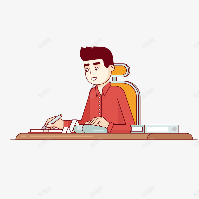 卡通手绘工作的男人png免抠素材_88icon https://88icon.com 动漫动画 卡通 工作的男人 帅气 手绘 男士