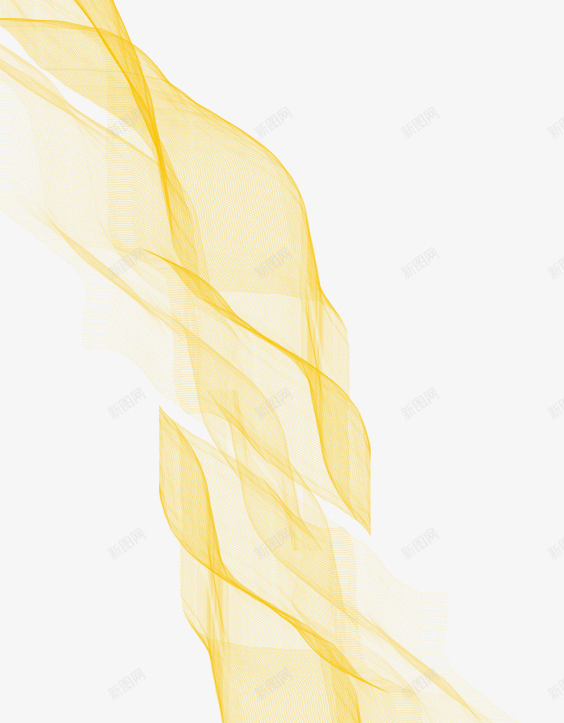 漂浮实物黄色彩带png免抠素材_88icon https://88icon.com 商品活动 彩带 漂浮彩带 网状彩带 节日促销 黄彩带