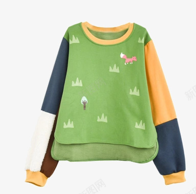韩版卡通老鼠针织衫png免抠素材_88icon https://88icon.com 产品实物 时尚 秋冬季