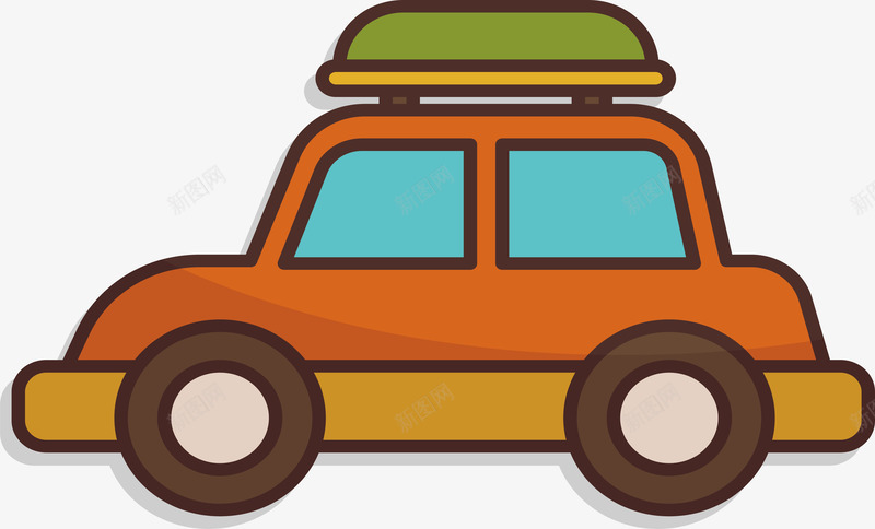 自驾旅游车png免抠素材_88icon https://88icon.com 旅游车 毕业旅行 矢量素材 自驾游