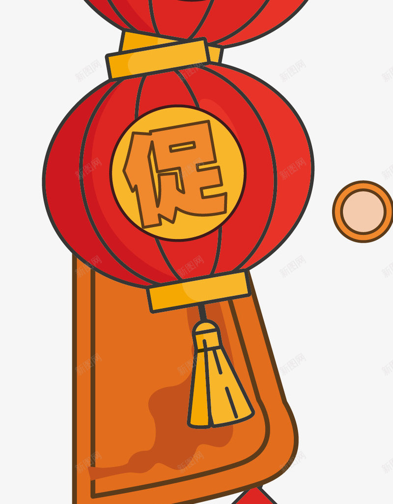 开年大吉卡通灯笼片png免抠素材_88icon https://88icon.com 开年大吉 恭贺新年 新年海报 春节海报 海报设计 灯笼 贺新年