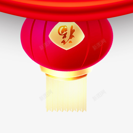一个带福字的红灯笼png免抠素材_88icon https://88icon.com 一个灯笼 扁平化 手绘 新年 福字 红色 跨年 除夕