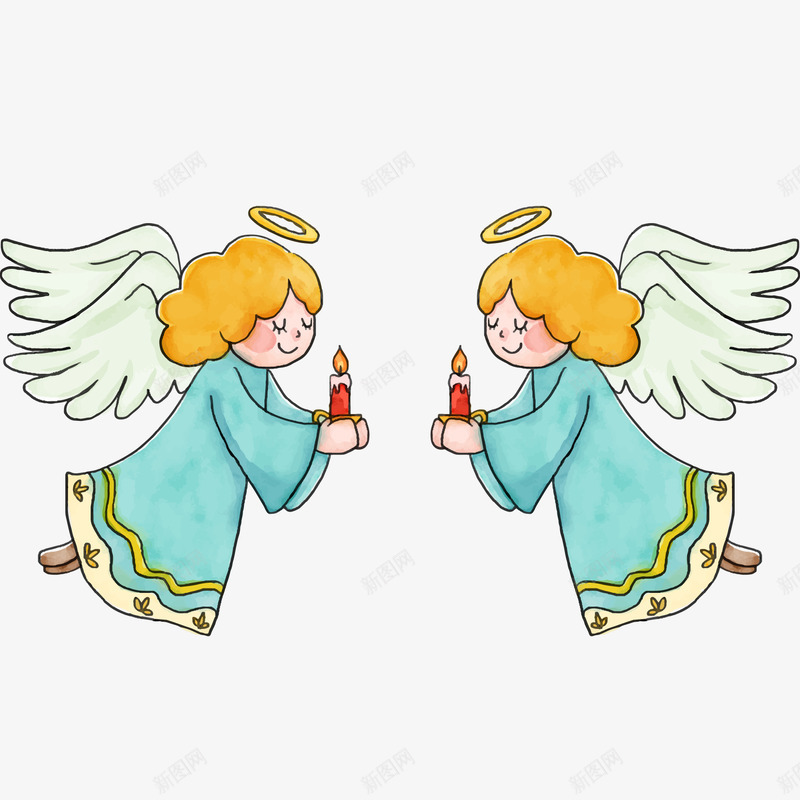 举蜡烛圣诞天使矢量图ai免抠素材_88icon https://88icon.com 人物 卡通 圣诞节 天使 平安夜 手绘 蜡烛 矢量图
