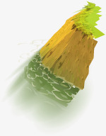 卡通河岸png免抠素材_88icon https://88icon.com 小草 手绘 植物 河岸