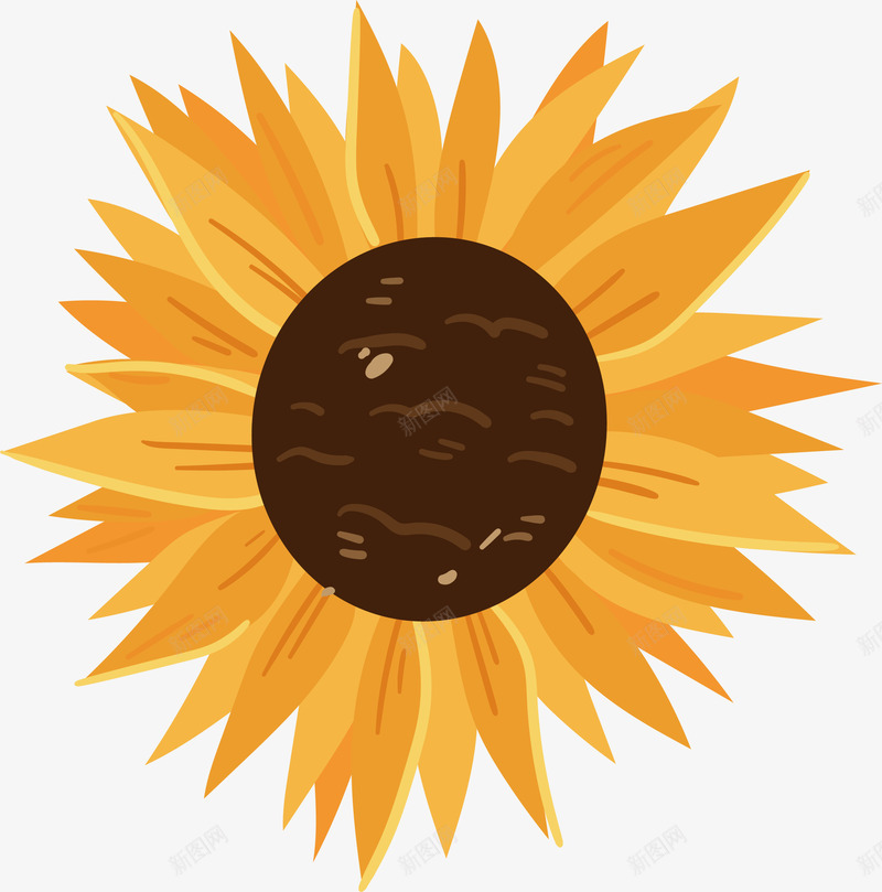 向日葵花纹矢量图ai免抠素材_88icon https://88icon.com 向日葵 感恩向日葵 感恩节 矢量png 秋天 秋天花朵 矢量图