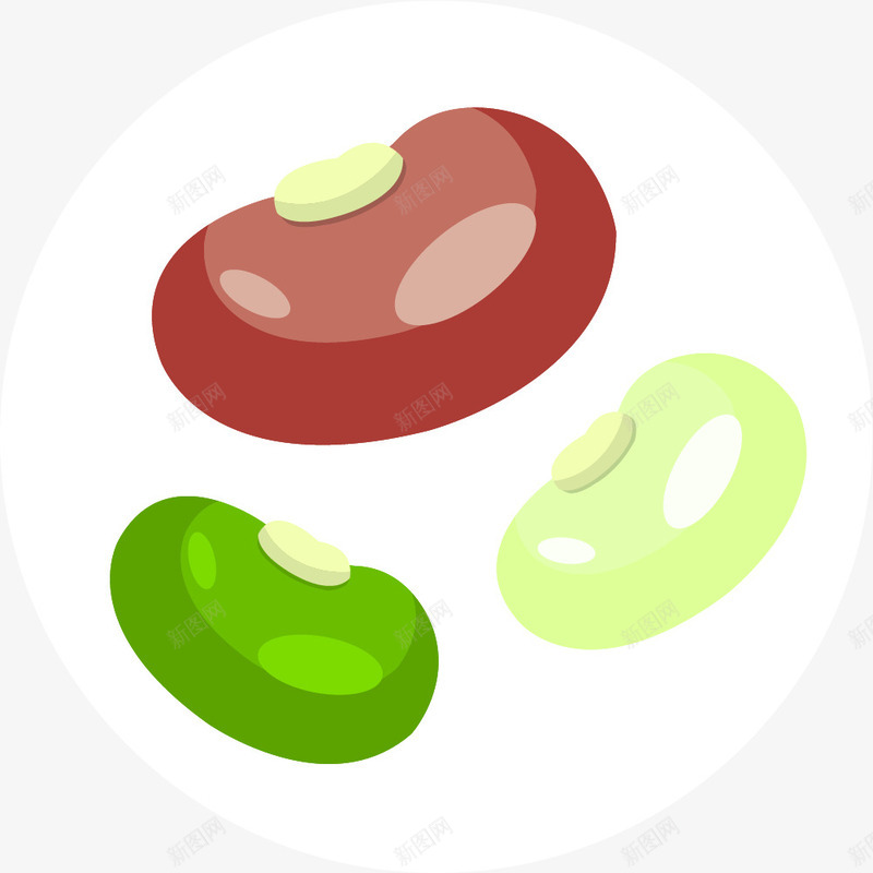 红绿豆原料png免抠素材_88icon https://88icon.com 八宝粥原料 八宝粥饮品 原料 稻米 粥类 红绿豆 豆类