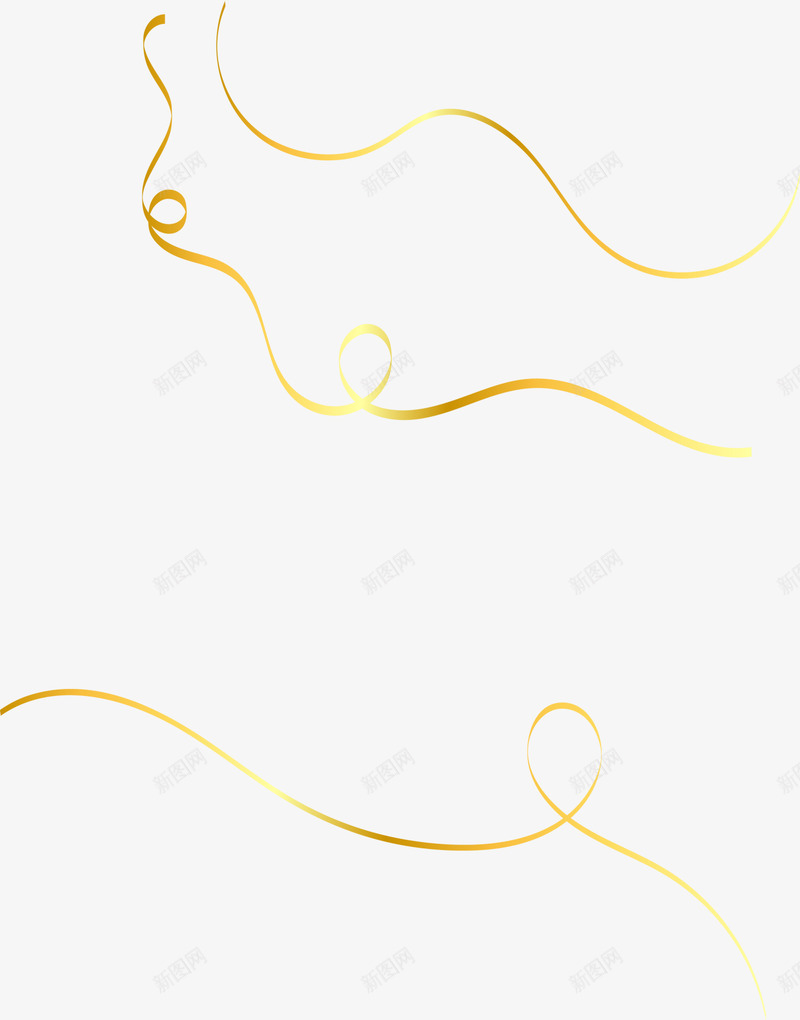 金色节庆闪耀绸带png免抠素材_88icon https://88icon.com 丝带 漂浮丝带 缎带 金色绸带 闪耀缎带 飘扬丝带