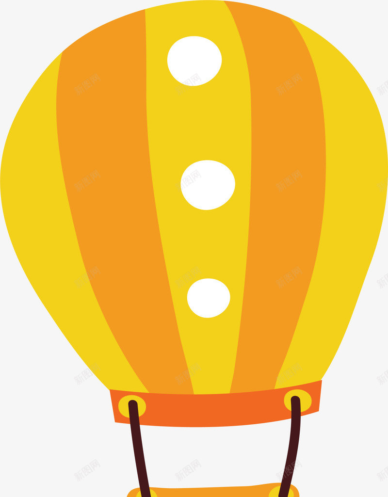 黄色扁平漂浮热气球png免抠素材_88icon https://88icon.com 儿童玩具 扁平热气球 游戏 漂浮热气球 玩耍 童年 童趣 黄色气球