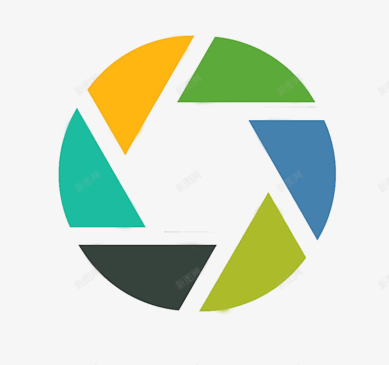 圆环形装饰图案png免抠素材_88icon https://88icon.com 圆环 多边形免费PNG下载 工作总结装饰透明PNG素材 绿色 蓝色 黄色