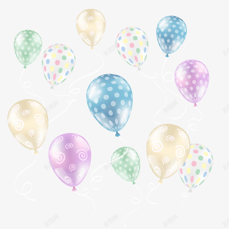 双十一漂浮彩色气球元素矢量图ai免抠素材_88icon https://88icon.com 1111 双11 双十一 彩色气球 气球 漂浮 漂浮气球 装饰图案 矢量图