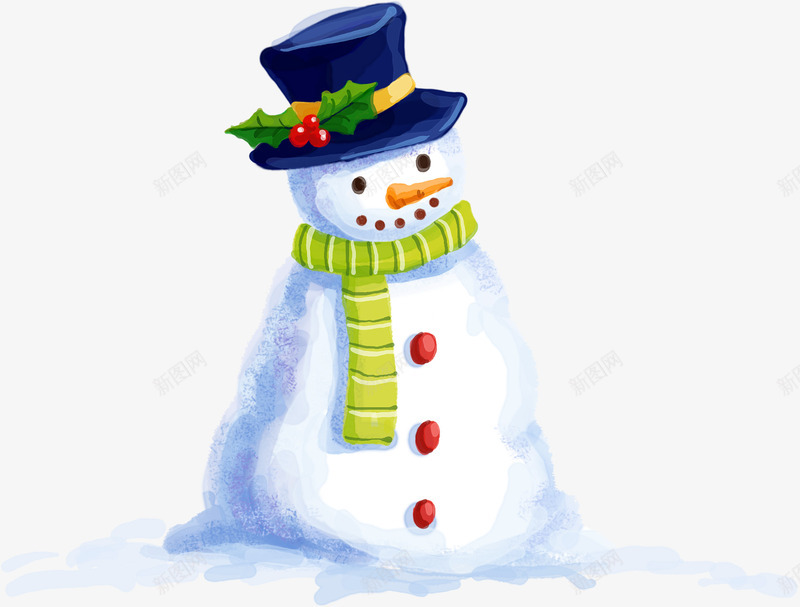 创意合成手绘堆雪人png免抠素材_88icon https://88icon.com 创意 合成 雪人