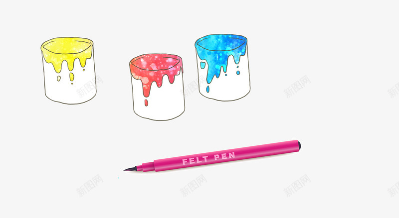手绘油漆华庭png免抠素材_88icon https://88icon.com 儿童 卡通 手绘 画画