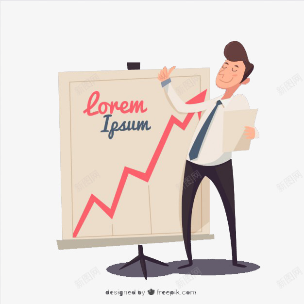 商业人物业绩表png免抠素材_88icon https://88icon.com 上升 业绩 商务 工作