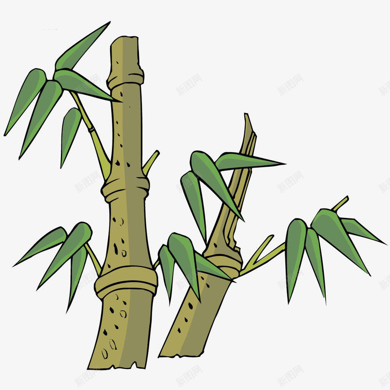 竹叶剪影竹叶png免抠素材_88icon https://88icon.com 卡通竹子素材 手绘竹子素材 竹子素材 素描