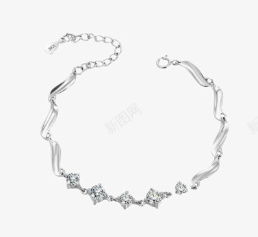 3Q饰品惹火925银星座手链png免抠素材_88icon https://88icon.com 3Q饰品 产品实物 女银饰日韩版时尚多层情人生日礼物刻字 惹火925银星座手链