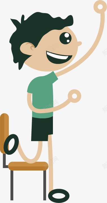 卡通举手回答问题的男同学矢量图ai免抠素材_88icon https://88icon.com 卡通 学校 扁平 教室 桌椅 男同学 男生 课桌 矢量图