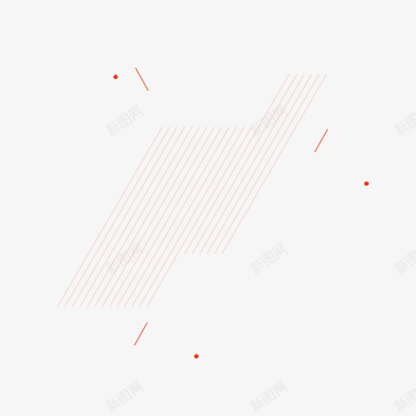 简约斜线png免抠素材_88icon https://88icon.com 渐变 渐变线 科技 红色 线性