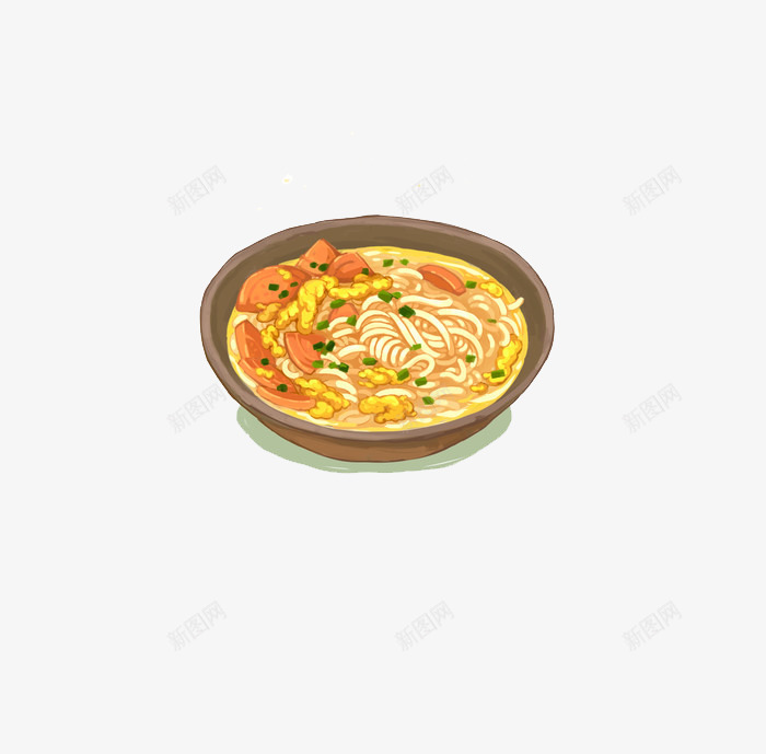 卡通手绘米粉png免抠素材_88icon https://88icon.com 卡通 吃货 大餐 手绘 插画 美食 食物 餐饮