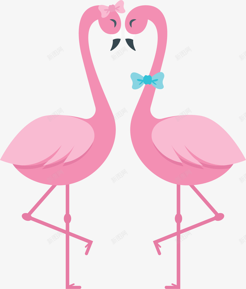 粉红色火烈鸟情侣矢量图ai免抠素材_88icon https://88icon.com 情人节 情人节情侣 情侣 火烈鸟 火焰鸟 矢量png 矢量图 粉红色