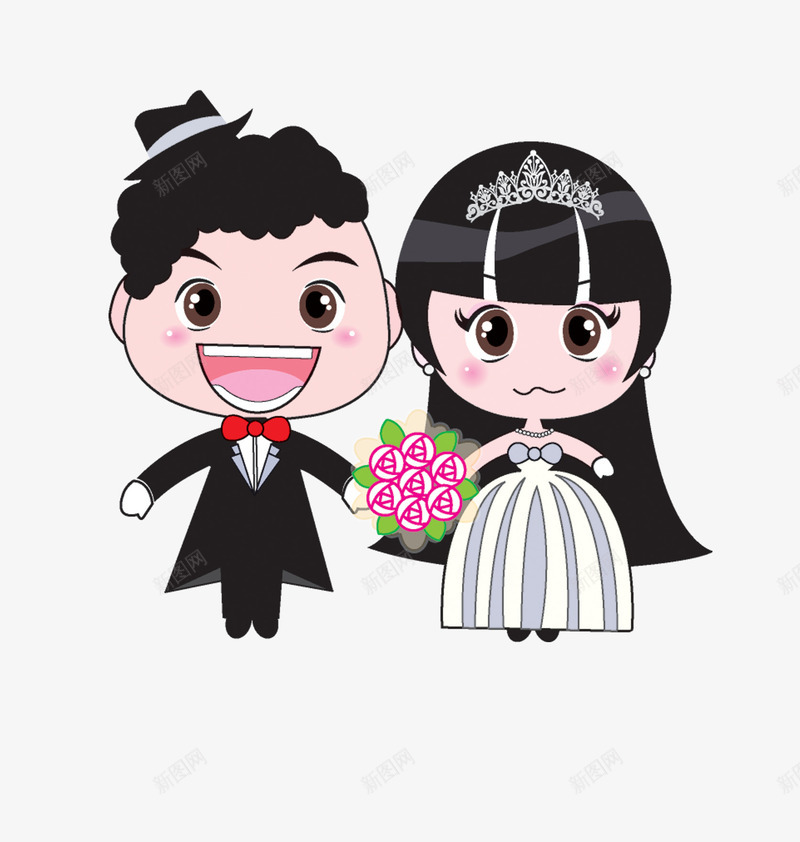 卡通新郎新娘png免抠素材_88icon https://88icon.com 卡通人物 卡通夫妻 卡通新郎新娘 喜庆人物 夫妻图案 婚庆卡通素材 幸福公仔 恩爱夫妻 拜堂成亲 结婚人物卡通图片 结婚情人节 结婚男女
