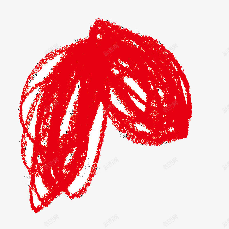 红色笔触png免抠素材_88icon https://88icon.com 笔触 红色 线条 蜡笔 蜡笔线条