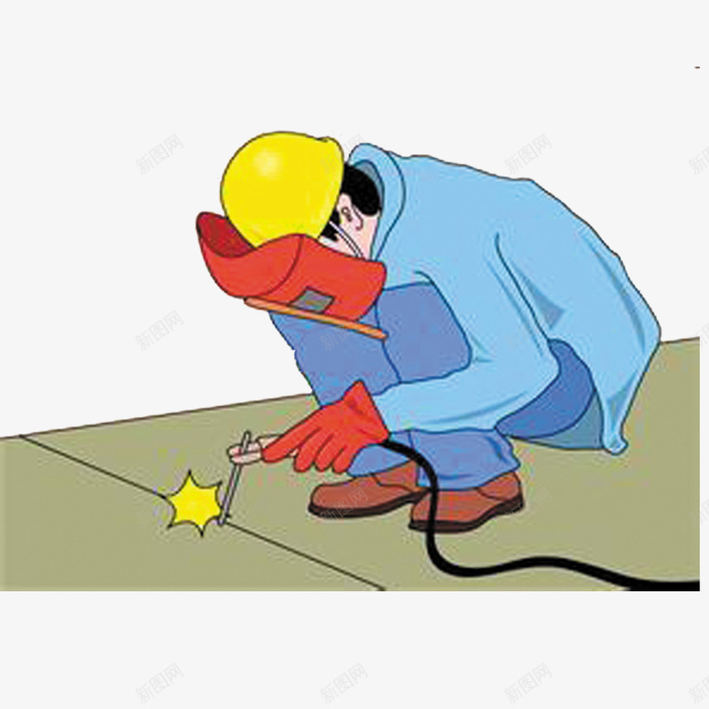 卡通人物焊接png免抠素材_88icon https://88icon.com 上班族 动火作业 建筑工人 技术工人 焊接 焊接工程 科技