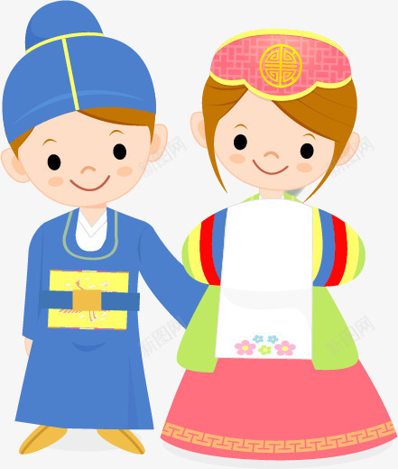 婚庆季卡通新郎新娘png免抠素材_88icon https://88icon.com 七夕 传统 婚庆季卡通新郎新娘 恋人礼仪 情人节 礼仪 韩国 韩国风传统恋人 韩服