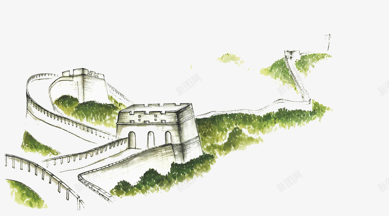 素描万里长城与山png免抠素材_88icon https://88icon.com 万里长城 创意 卡通 彩色 手绘 旅游插画 清新 箭扣 素描 长城卡通 青山