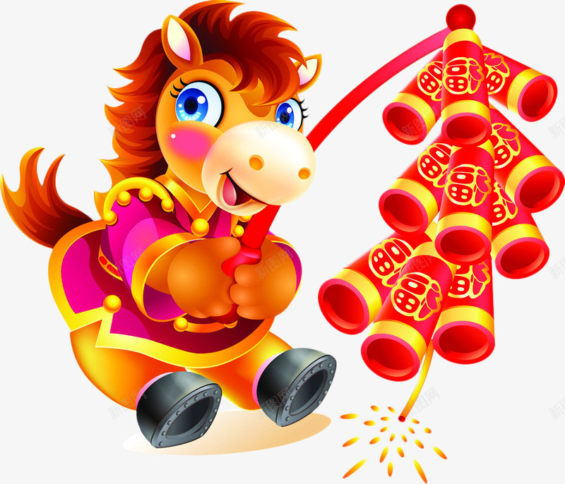 卡通放鞭炮的驴七夕浪漫情人节png免抠素材_88icon https://88icon.com 卡通 情人 浪漫 鞭炮