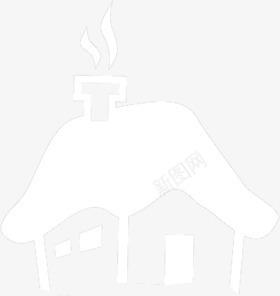 白色卡通房屋装饰png免抠素材_88icon https://88icon.com 卡通 房屋 白色 装饰