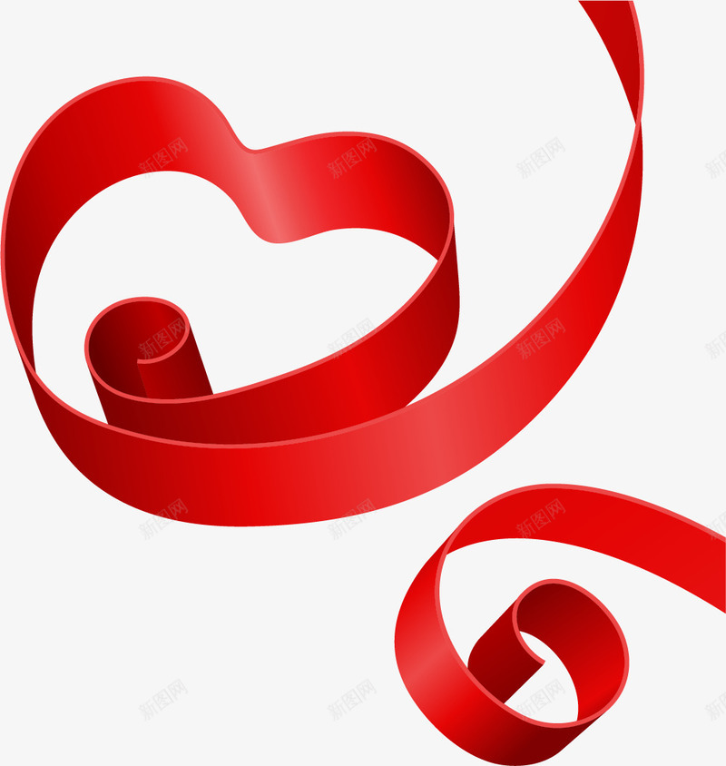 红色爱心绸缎png免抠素材_88icon https://88icon.com 七夕 七夕节日 免抠PNG 创意 婚礼 心形彩带 情人节 结婚 绸带