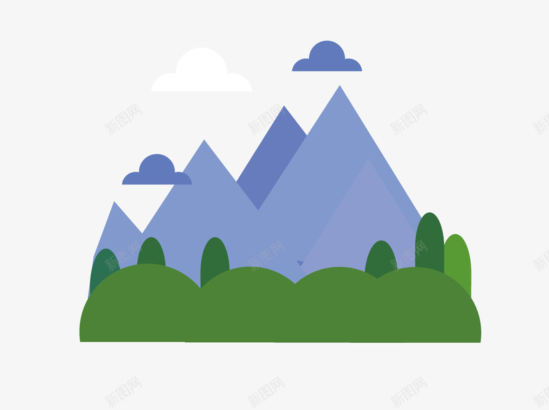 手绘插画场景山河树木png免抠素材_88icon https://88icon.com 山 山川河流场景 山河树木 手绘 插画场景 树木 森林场景 水彩河流 灰色的树 矢量图画 简笔画 简笔画山 简约 简约插画 绿色的树