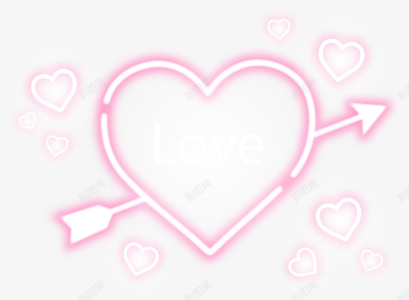 情人节中箭的爱心png免抠素材_88icon https://88icon.com 中箭的爱心 情人节 爱心满满 爱情 粉色光晕 粉色爱心
