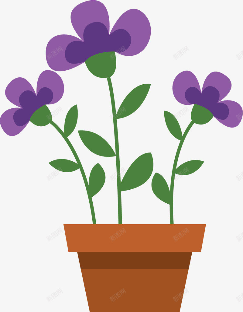 紫罗兰卡通家庭绿植png免抠素材_88icon https://88icon.com 卡通植物 家庭植物 家庭绿植 家用 植物 紫罗兰 紫罗兰卡通