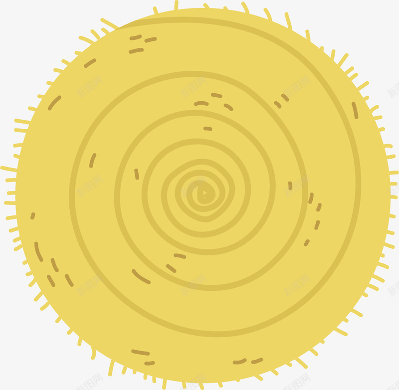 卡通农场稻草堆png免抠素材_88icon https://88icon.com 丰收季节 农场 卡通手绘 干草捆 收获 秋季 稻草 稻草堆 金黄色