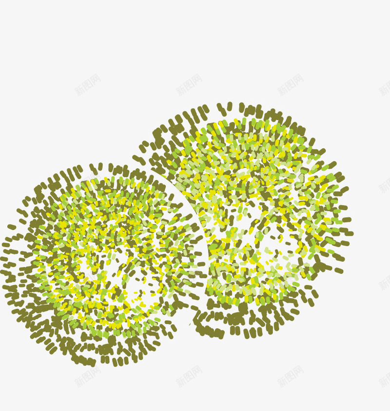 绿色森林俯视图png免抠素材_88icon https://88icon.com 树林 森林 植物 装饰