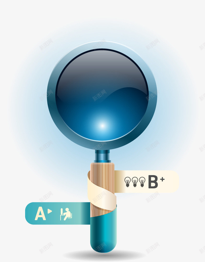 创意放大镜分类标签矢量图ai免抠素材_88icon https://88icon.com 创意几何 步骤目 箭头 齿轮 矢量图