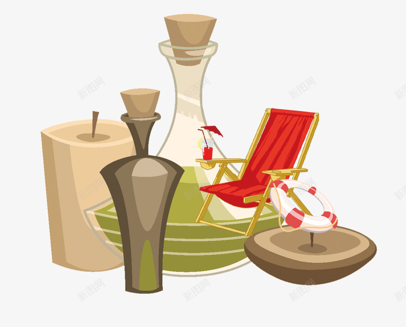 温泉泡澡卡通png免抠素材_88icon https://88icon.com 中医 养生 泡澡 温泉 温泉卡通素材 秋季养生 药浴