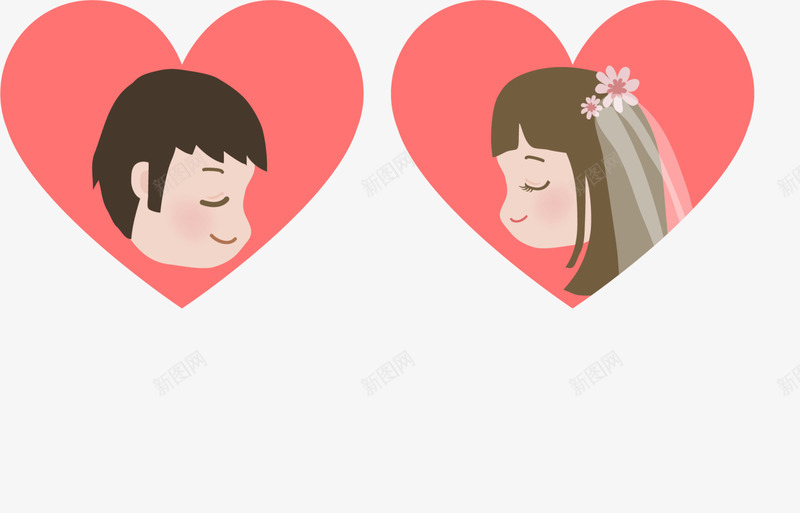 情人节亲密情侣头像png免抠素材_88icon https://88icon.com 亲密情侣 情人节 情侣头像 爱心满满 爱情 红色爱心
