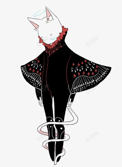 拟人猫咪png免抠素材_88icon https://88icon.com 动物 小猫 拟人 插画 猫咪 童话