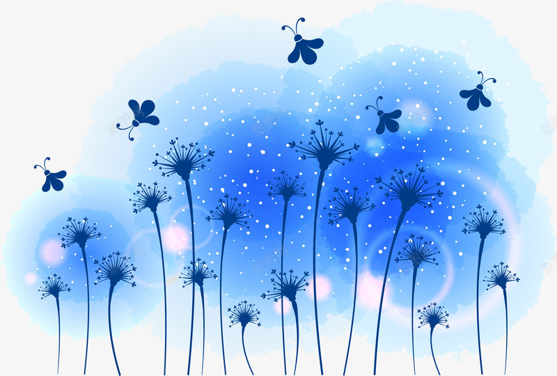 梦幻森林png免抠素材_88icon https://88icon.com 卡通 昆虫 梦幻