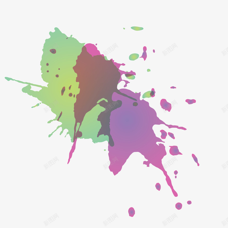 紫色唯美彩墨矢量图eps免抠素材_88icon https://88icon.com 唯美彩墨 图案 墨水 彩色 紫色 矢量图